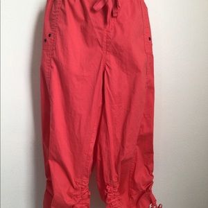 Cropped/Capris (anklets) Coral color size L